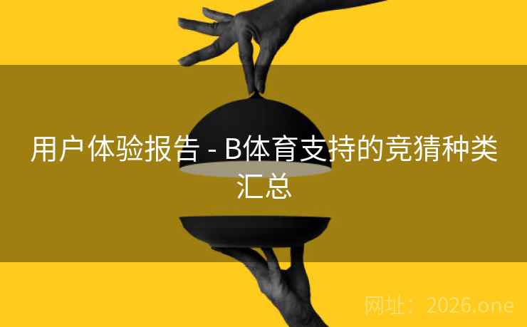 用户体验报告 - B体育支持的竞猜种类汇总