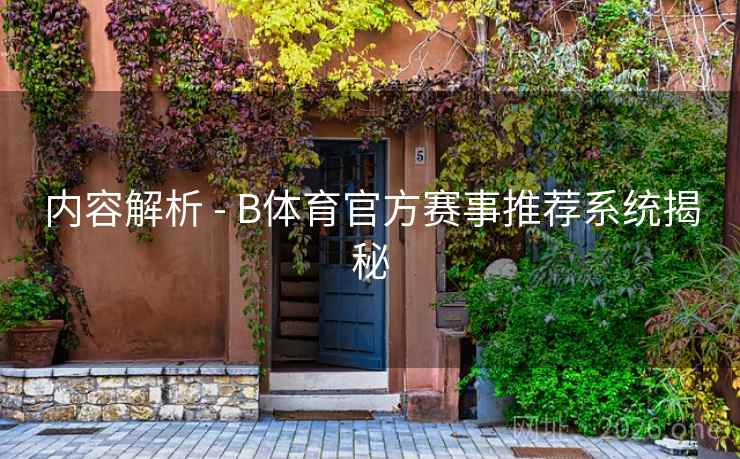 内容解析 - B体育官方赛事推荐系统揭秘