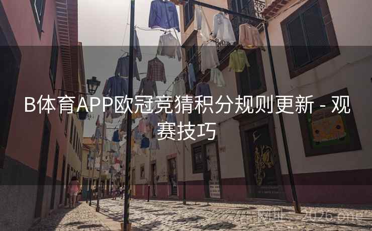 B体育APP欧冠竞猜积分规则更新 - 观赛技巧
