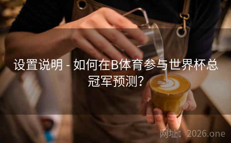 设置说明 - 如何在B体育参与世界杯总冠军预测?
