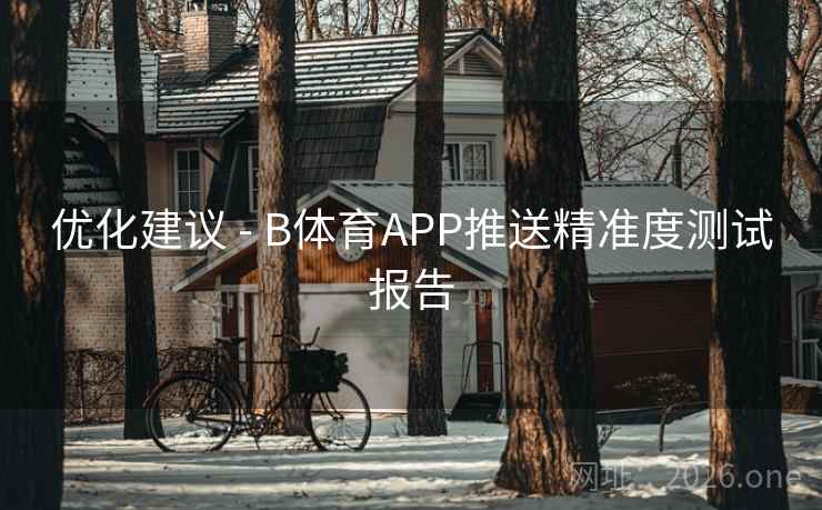 优化建议 - B体育APP推送精准度测试报告